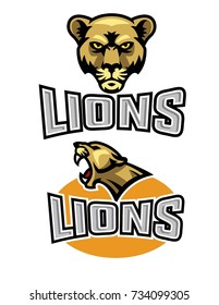 Lion Mascot Logo
