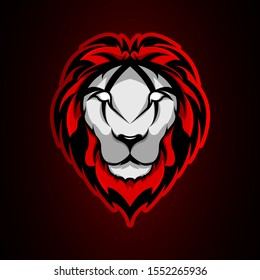 Lion mascot logo design for esport and sport team or business, brand. With modern style. Vector illustration suitable for tshirt and printing