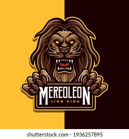 Lion Mascot Logo Esport Illustration