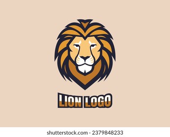 Lion mascot logo for esports gaming