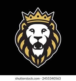 lion mascot logo and illustration