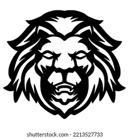 Vector de ilustración de logotipo de mascota de león