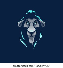Löwenmaskottlogo. geeignet für Ihre Markenidentität.
