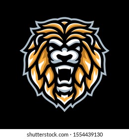 lion mascot logo for team, community, gaming, sport, etc