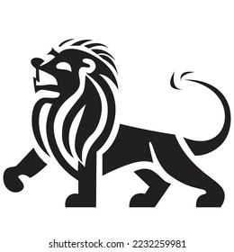 Lion Mascot Logo, Lion vector design, Animal Logo Design, Lion Minimal logo, Branding, Creative logo designs, vector illustration, Sports Lion Vector Icon, Esports Symbol, full body vector