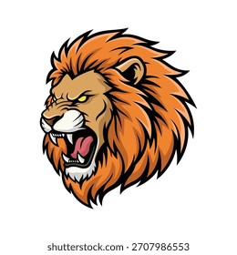 Logotipo de la mascota del león Diseño de Vector Estilo moderno