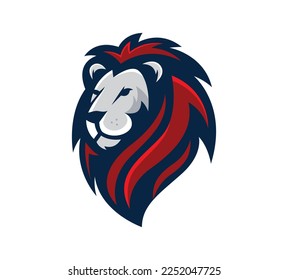 Lion mascot symbols. Premium luxury brand identity icon. Vector illustration.