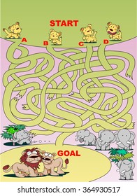 Lion of maze
