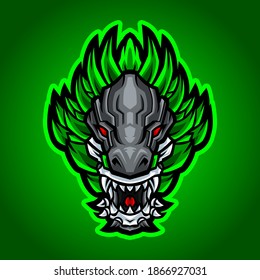 Lion Mecha Head for Logo