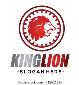 Lion Mechanical Logo Vector