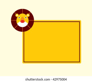 lion memo card
