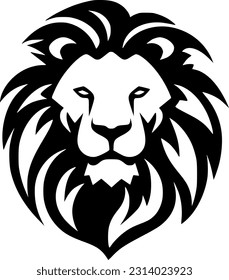 Lion - Minimalist and Flat Logo - Vector illustration