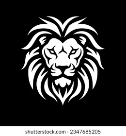 Lion - Minimalist and Flat Logo - Vector illustration