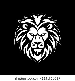 Lion - Minimalist and Flat Logo - Vector illustration