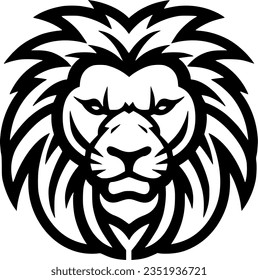 Lion - Minimalist and Flat Logo - Vector illustration