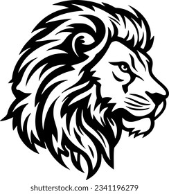 Lion | Minimalist and Simple Silhouette - Vector illustration