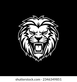 Lion | Minimalist and Simple Silhouette - Vector illustration
