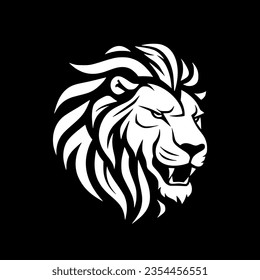 Lion | Minimalist and Simple Silhouette - Vector illustration