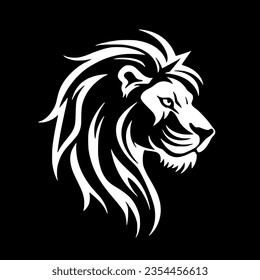 Lion | Minimalist and Simple Silhouette - Vector illustration
