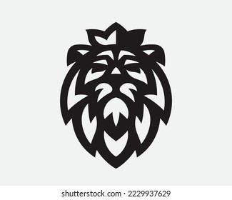 Lion modern logo, heraldic emblem design editable for your business. Lion vector illustration.