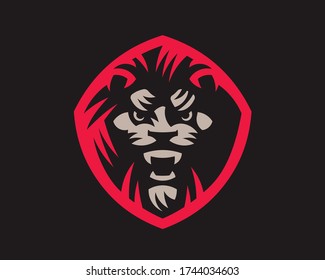 Logo moderno de león. Diseño del emblema King editable para su negocio. Ilustración vectorial de león.