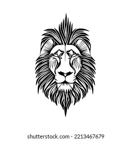 Lion Modern Tribal Tattoo Design Vector