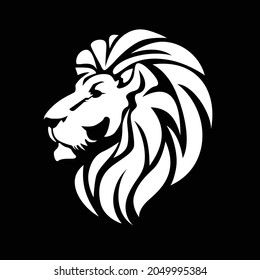 Diseño de logotipo vectorial moderno de león