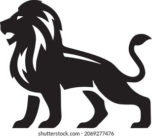 lion modern vector logo design