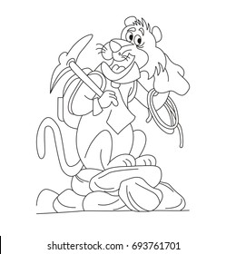 Lion the mountaineering