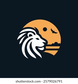 Lion nature logo for sale.