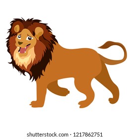 The lion is on a white background.