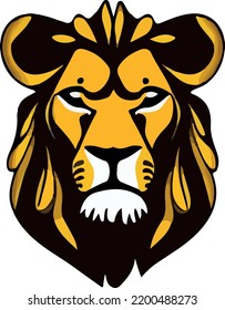 lion on white background (vector)