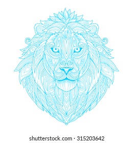 Lion ornament ethnic vector illustration, tribal,
tattoo, animal, art, stencil, abstract, design
