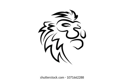 Lion Outline Logo