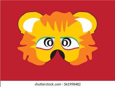 Lion party mask face