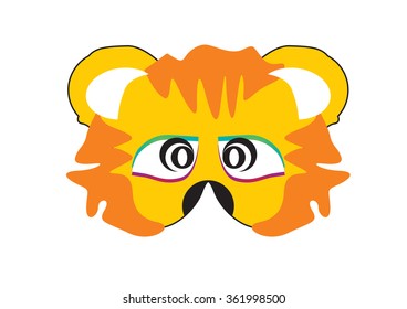 Lion party mask face