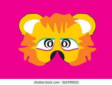 Lion party mask face