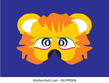 Lion party mask face