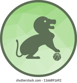 Lion Performing Icon