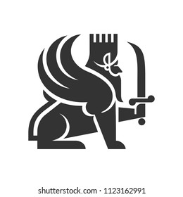 Lion of Persia vector logo.