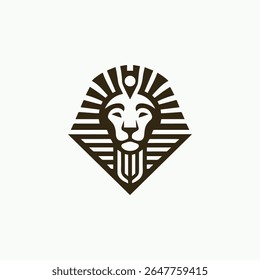 Logotipo do faraó leão à venda.