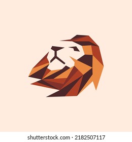 Lion Polygon Creative Logo Design