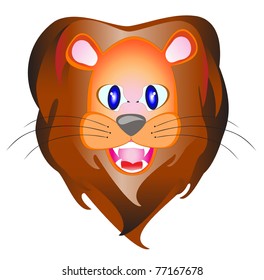 lion is a portrait
