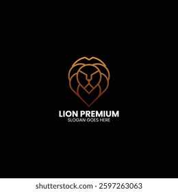 Lion Premium Gradient Colorful Logo