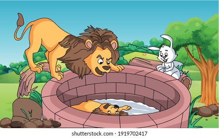 The Lion and the Rabbit Moral Story