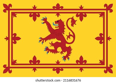 Lion Rampant of Scotland, Royal Banner of Scotland.