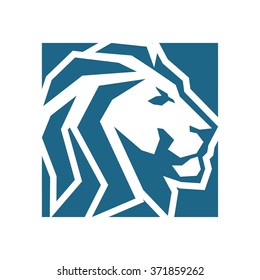 lion rectangular abstract