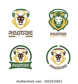  Lion Reggae Rasta Vector Logo Designs