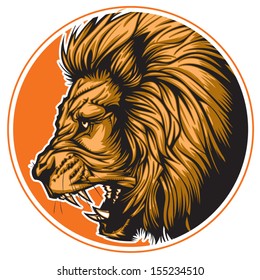 Lion representing Leo zodiac sign or just a sharp vector graphic for general use. Layered and easy to edit.