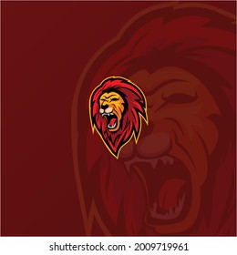 Lion Roar Gaming esport logo inspiration design